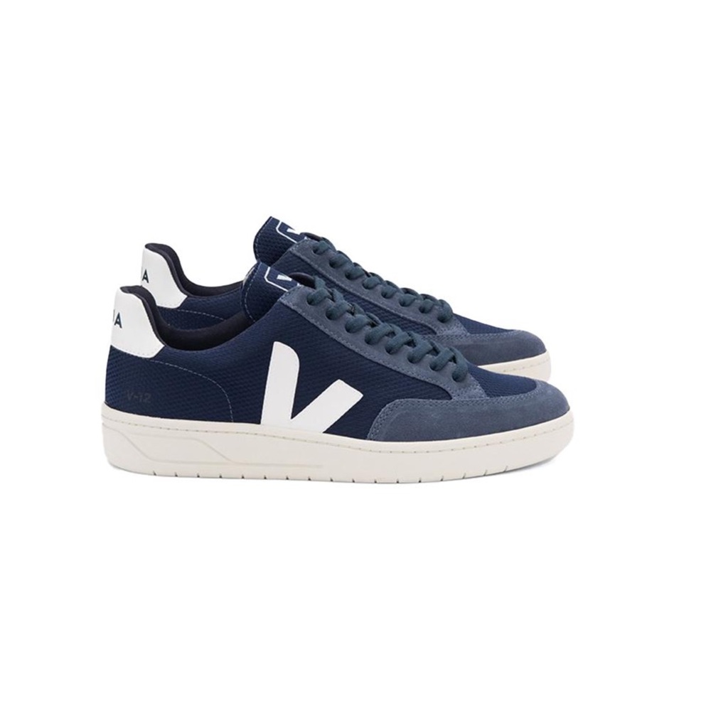 Veja 12-b mesh nautica white - blue sz 9 new $130